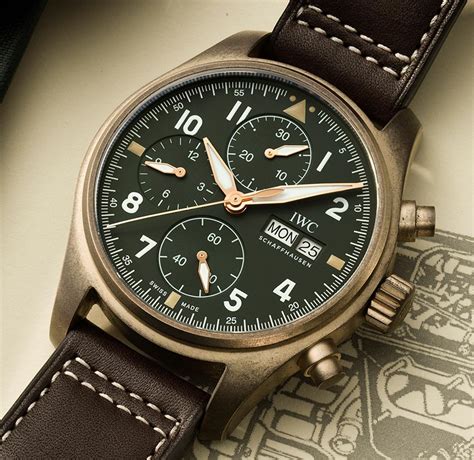 iwc spitfire white cinturino diverso|iwc pilot watches bronze.